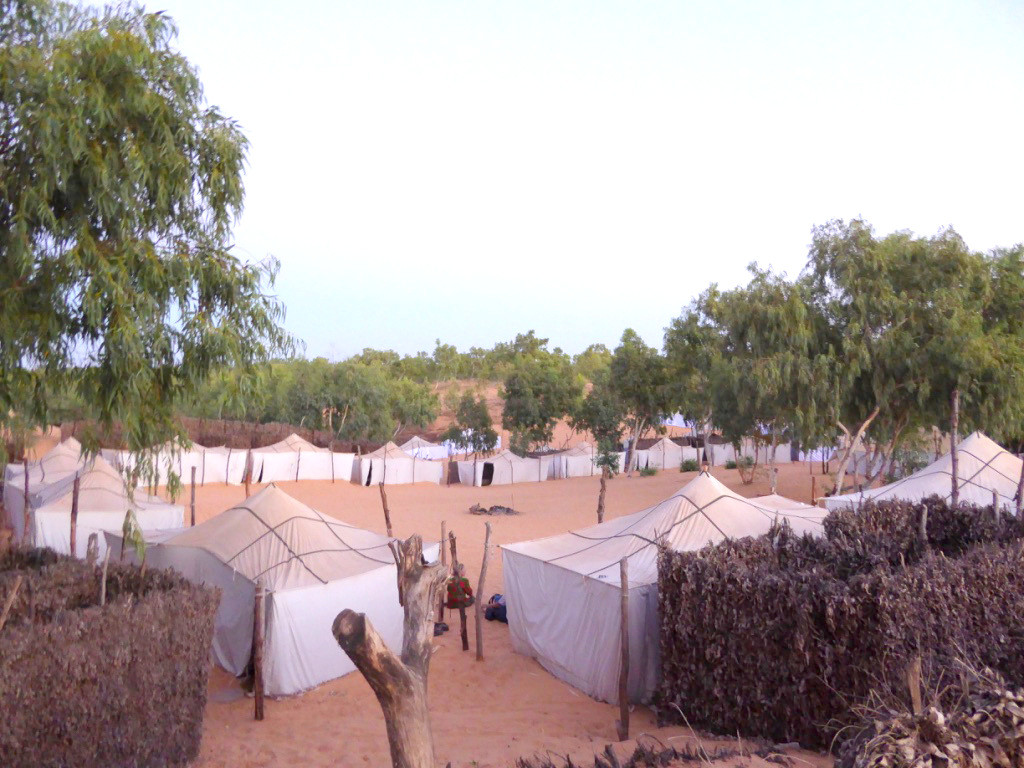 Les tentes classiques du "Camp du Désert"